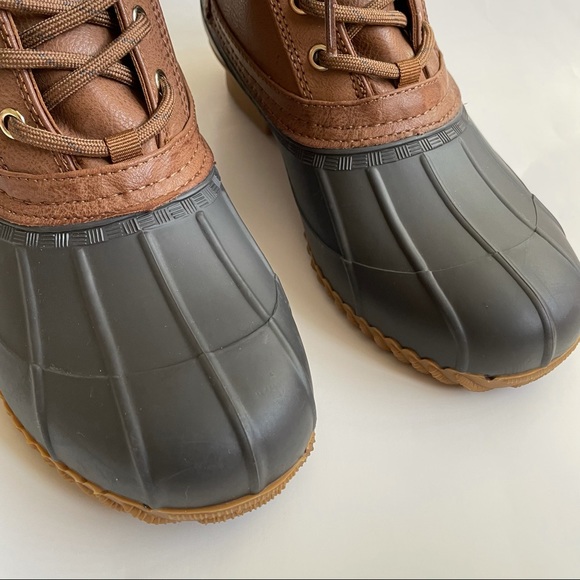 Tommy Hilfiger Reise leopard print high top duck rain boots 9 - Picture 8 of 14